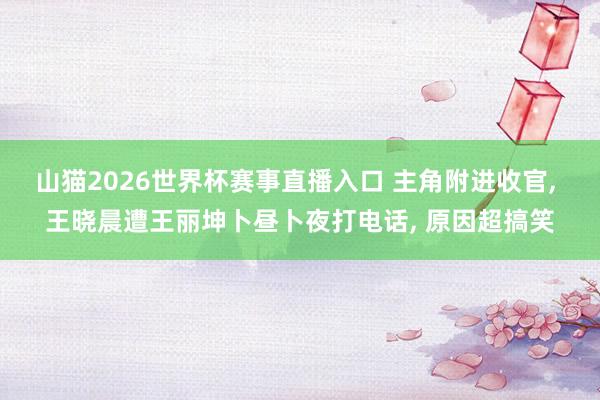 山猫2026世界杯赛事直播入口 主角附进收官, 王晓晨遭王丽坤卜昼卜夜打电话, 原因超搞笑
