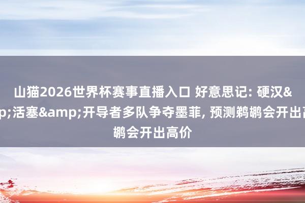 山猫2026世界杯赛事直播入口 好意思记: 硬汉&活塞&开导者多队争夺墨菲, 预测鹈鹕会开出高价