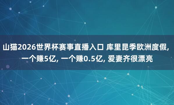 山猫2026世界杯赛事直播入口 库里昆季欧洲度假, 一个赚5亿, 一个赚0.5亿, 爱妻齐很漂亮