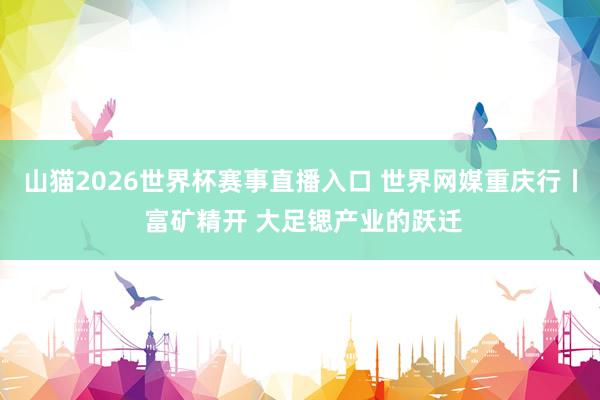 山猫2026世界杯赛事直播入口 世界网媒重庆行丨 富矿精开 大足锶产业的跃迁