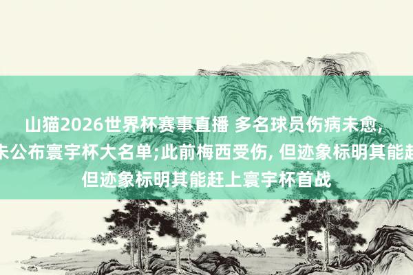 山猫2026世界杯赛事直播 多名球员伤病未愈, 阿根廷男足仍未公布寰宇杯大名单;此前梅西受伤, 但迹象标明其能赶上寰宇杯首战