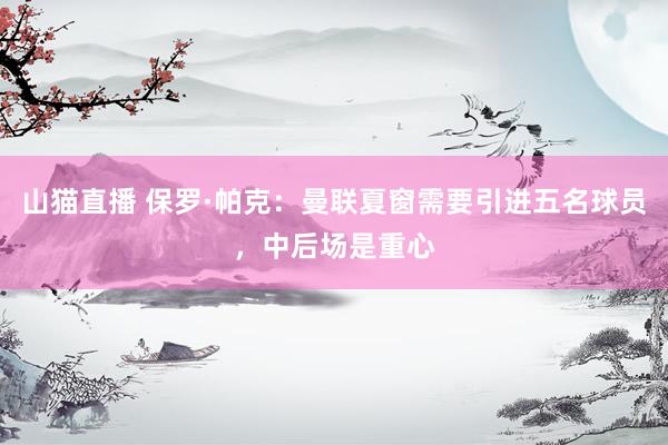 山猫直播 保罗·帕克:曼联夏窗需要引进五名球员,中后场是重心
