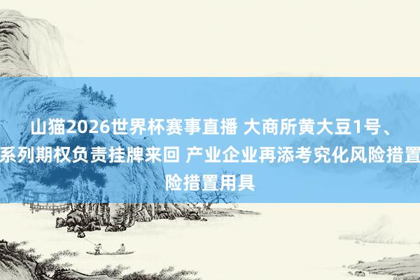 山猫2026世界杯赛事直播 大商所黄大豆1号、豆油系列期权负责挂牌来回 产业企业再添考究化风险措置用具