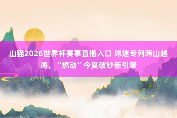 山猫2026世界杯赛事直播入口 球迷专列跨山越海,“燃动”今夏破钞新引擎