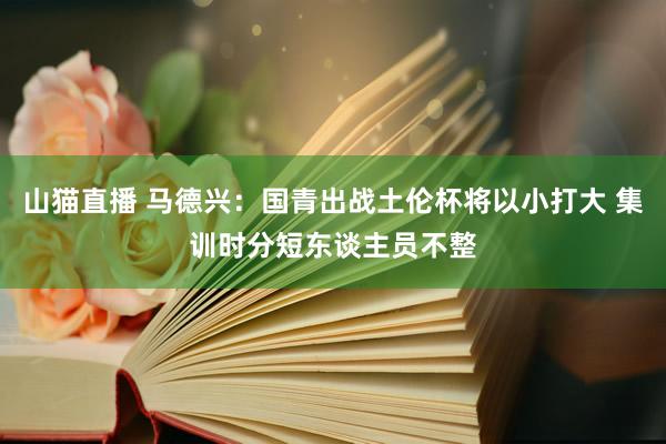 山猫直播 马德兴:国青出战土伦杯将以小打大 集训时分短东谈主员不整