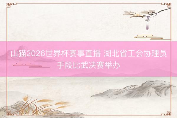 山猫2026世界杯赛事直播 湖北省工会协理员手段比武决赛举办